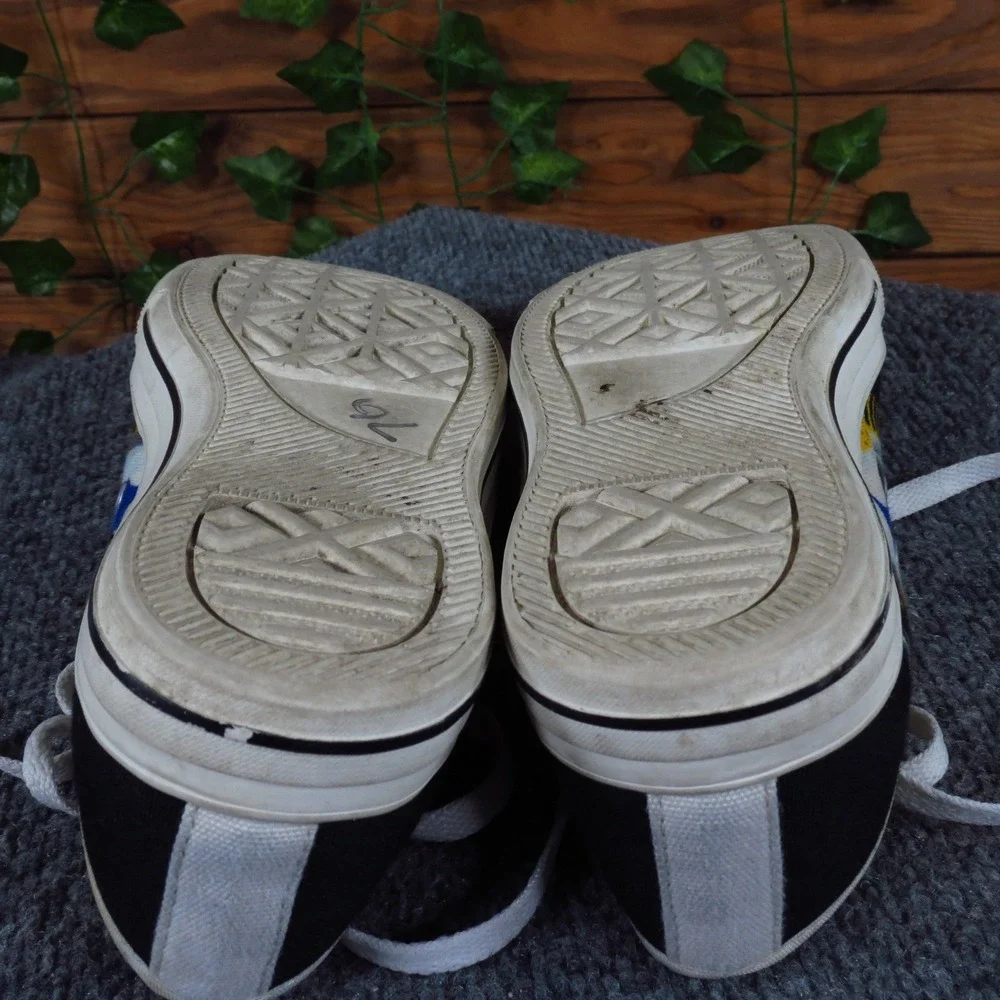 Pittsburgh Steelers Women Casual‎ Canvas Sneaker Size 9 Game Day Black White